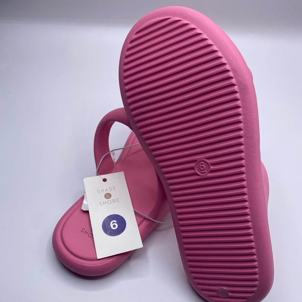 Shade & Shore Women’s Ellen Footbed Sandal Pink NWT - Picture 2 of 5